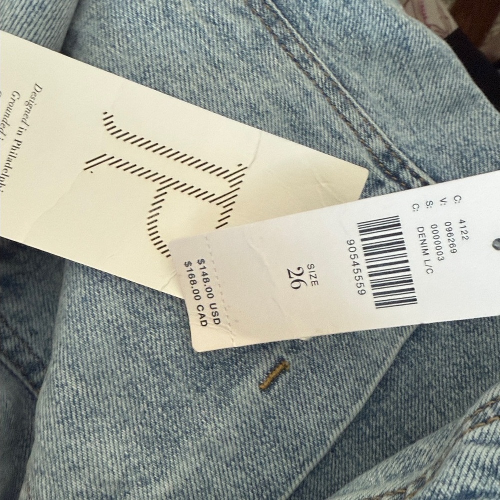 Anthropologie Pilcro The Lonnie Wide Leg Baggy Jeans Sz 26 New! - Picture 4 of 4